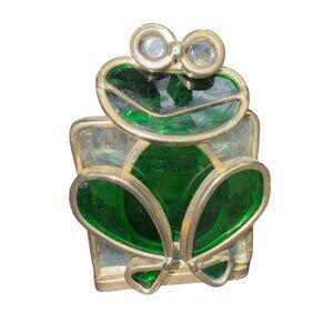 Stained Glass Green Frog Votive Candle Holder ~ 3.75' H X 2.5' W